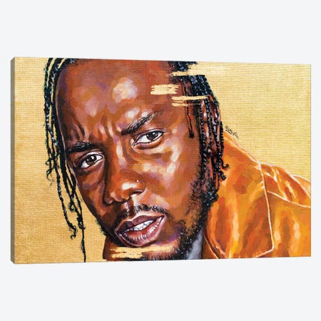 Kendrick Lamar Canvas Print #JLU16} by Jackie Liu Art Print