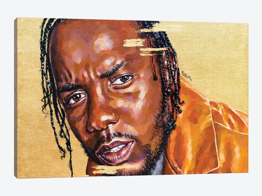 Kendrick Lamar by Jackie Liu 1-piece Canvas Wall Art