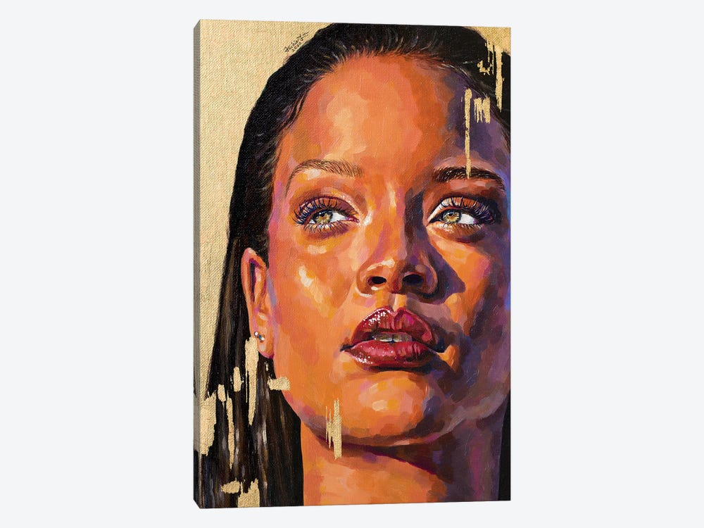 Rihanna by Jackie Liu 1-piece Canvas Artwork