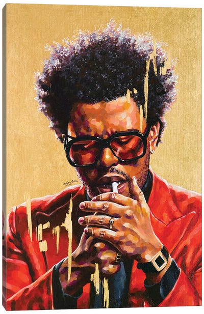 The Weeknd Canvas Art Print - Pop Music Art