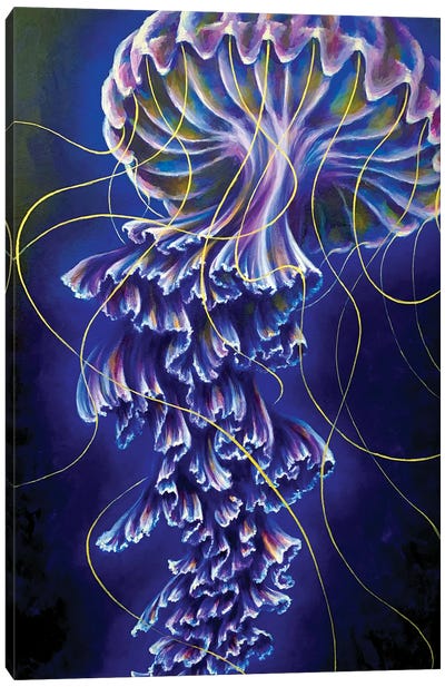 Ethereal Canvas Art Print - Jellyfish Art