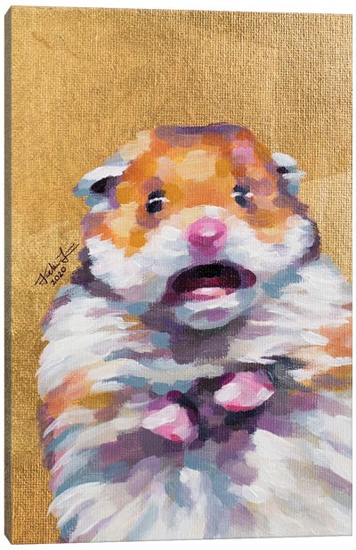 Hamster Meme Canvas Art Print - Jackie Liu