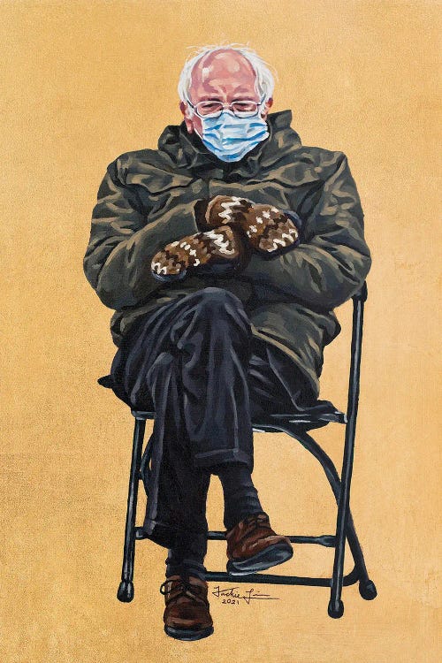 Bernie by Jackie Liu wall art