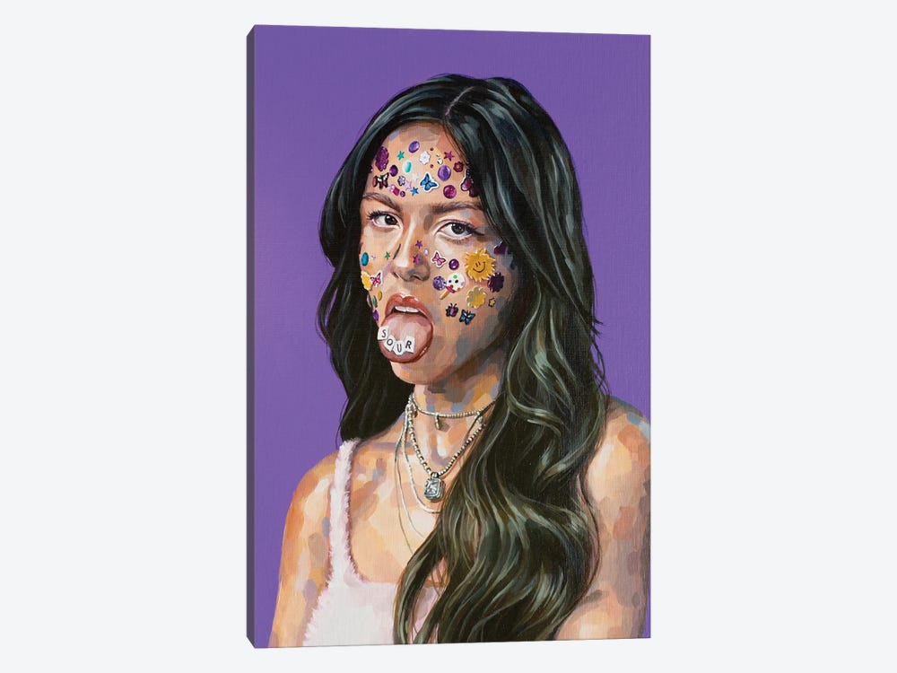 Olivia Rodrigo by Jackie Liu 1-piece Canvas Print