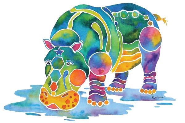 Jo Lynch: Hippopotamus by Jo Lynch