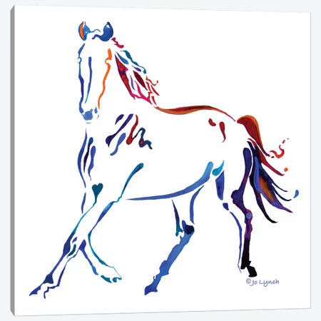 Horse Many Colors III Canvas Print #JLY102} by Jo Lynch Canvas Artwork