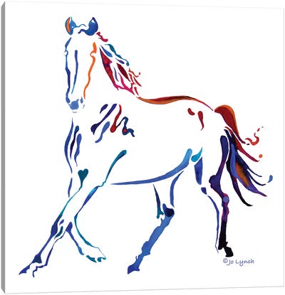 Horse Many Colors III Canvas Art Print - Jo Lynch