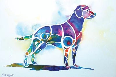 Labrador Retriever by Jo Lynch framed wall art