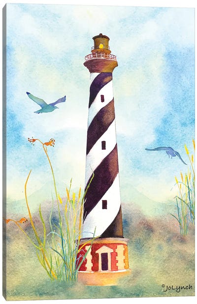 Lighthouse Cape Hatteras II Canvas Art Print - Jo Lynch