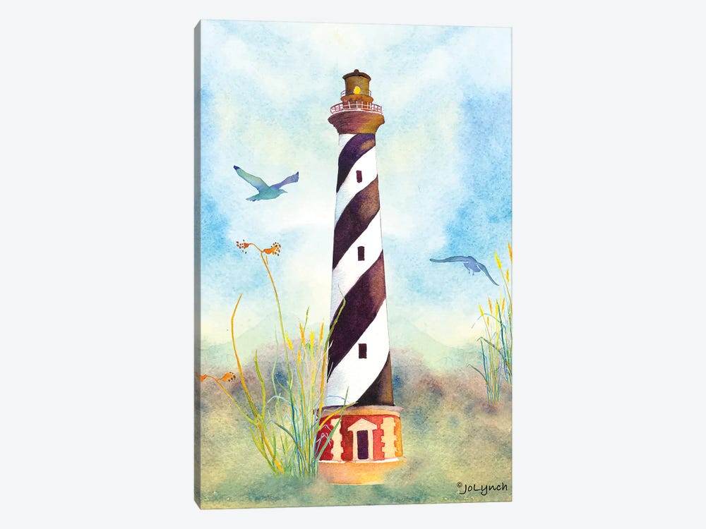 Lighthouse Cape Hatteras II by Jo Lynch 1-piece Canvas Art Print