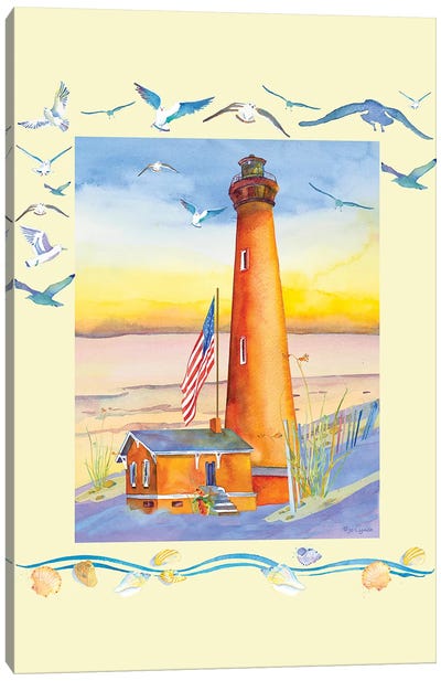 Lighthouse Currituck I Canvas Art Print - Kids Nautical Art