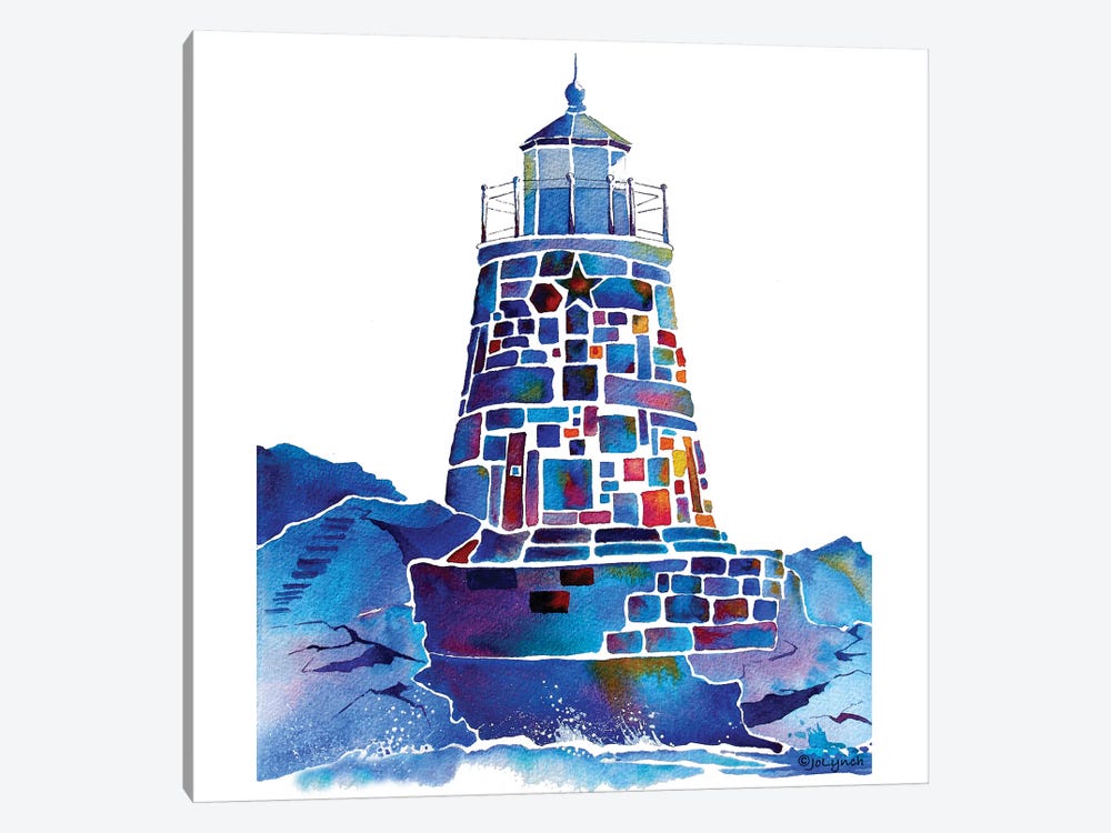 Castle Hill Newport Lighthouse by Jo Lynch 1-piece Canvas Wall Art