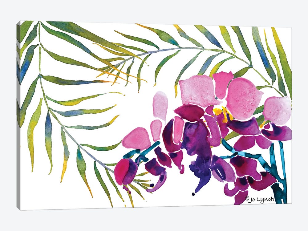 Orchid Leaves by Jo Lynch 1-piece Canvas Wall Art