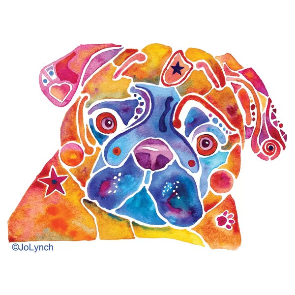 Jo Lynch: Pug Dog Whimzicals by Jo Lynch