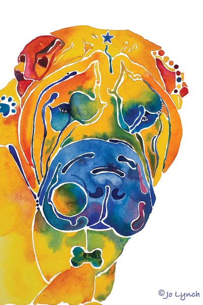 SharPei Dog Breed by Jo Lynch acrylic art print