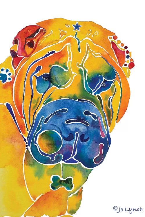 SharPei Dog Breed by Jo Lynch wall art