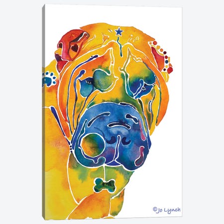 SharPei Dog Breed Canvas Print #JLY141} by Jo Lynch Canvas Artwork
