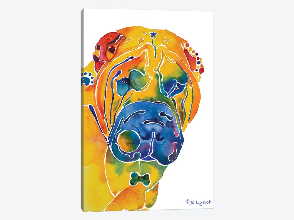 SharPei Dog Breed by Jo Lynch 1-piece Art Print