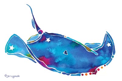 Sting Ray by Jo Lynch framed wall art