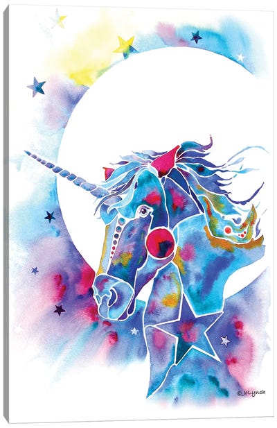 Unicorn Canvas Art Print - Jo Lynch