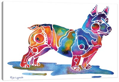 Welsh Corgi Dog Breed Canvas Art Print - Corgi Art