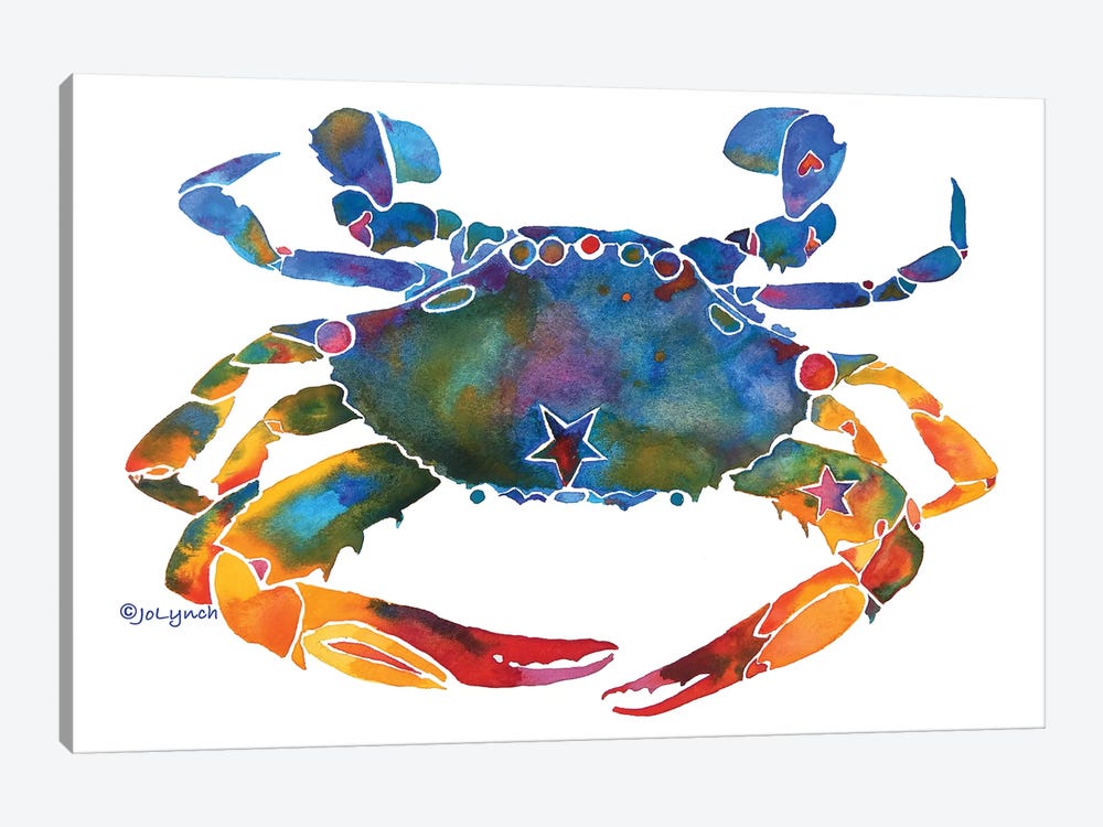 Crabby  by Jo Lynch 1-piece Art Print