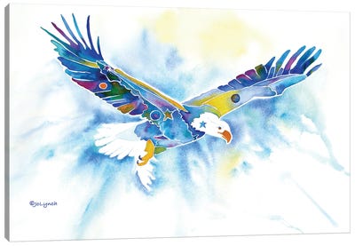 Eagles Flight Canvas Art Print - Jo Lynch