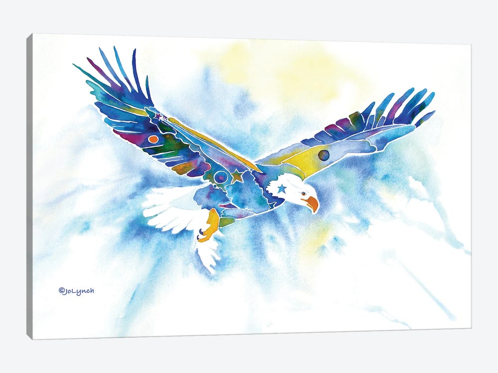 Eagles Flight by Jo Lynch 1-piece Art Print