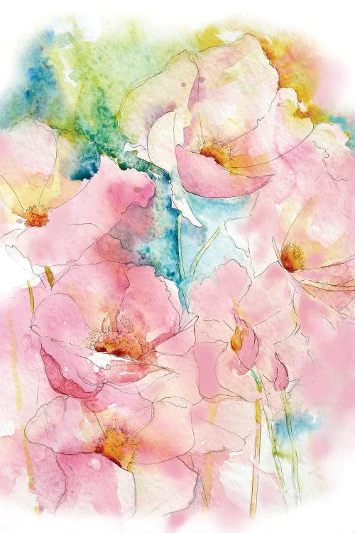 French Poppies by Jo Lynch wall art