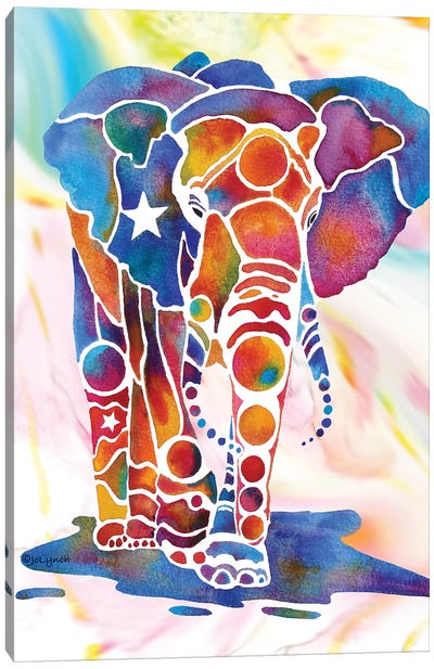 Elephant II Canvas Art Print - Jo Lynch