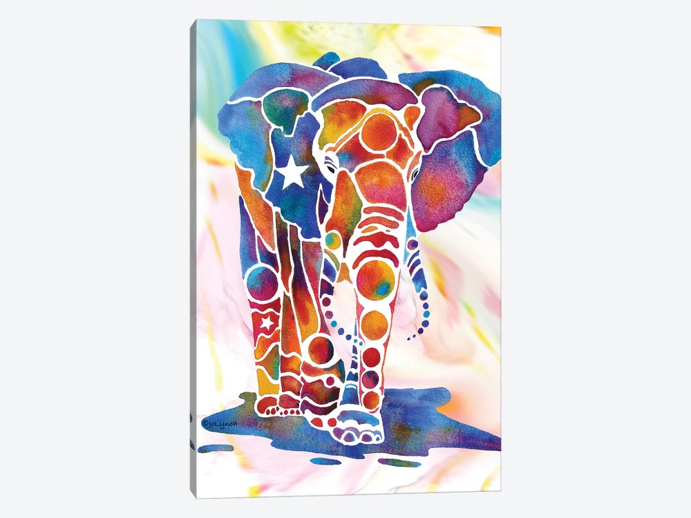 Elephant II by Jo Lynch 1-piece Canvas Wall Art