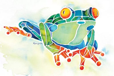 Frog Green by Jo Lynch canvas print