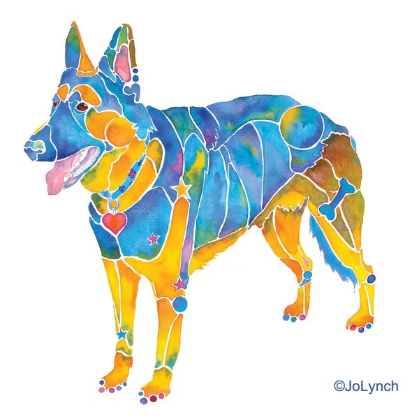 Jo Lynch: German Shepherd II by Jo Lynch