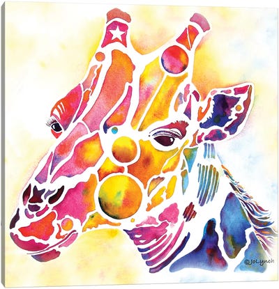 Giraffe Wildlife Canvas Art Print - Jo Lynch