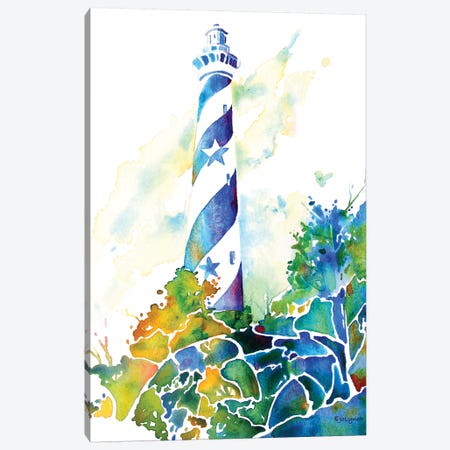 Hatteras Lighthouse Canvas Print #JLY33} by Jo Lynch Canvas Art