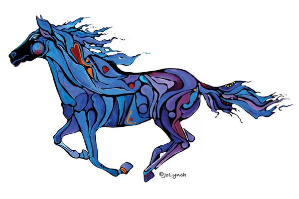 Jo Lynch: Horse Running Free by Jo Lynch