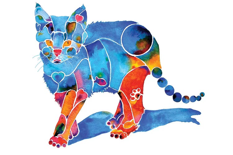 Katie Kitty by Jo Lynch wall art