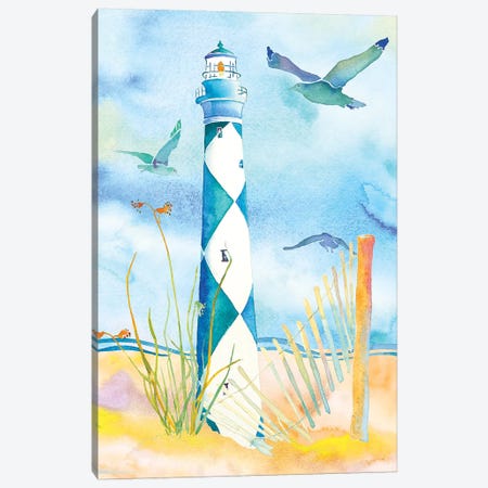 Lighthouse Carolinas II Canvas Print #JLY37} by Jo Lynch Canvas Art Print