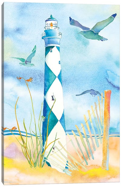 Lighthouse Carolinas II Canvas Art Print - Jo Lynch