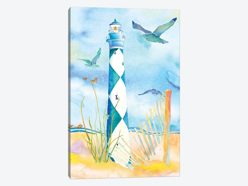 Lighthouse Carolinas II by Jo Lynch 1-piece Canvas Art Print