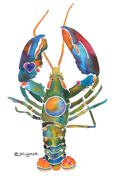 Lobster Bent Claws by Jo Lynch canvas print