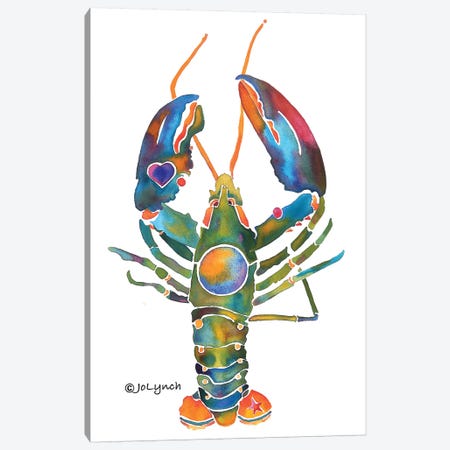 Lobster Bent Claws Canvas Print #JLY38} by Jo Lynch Canvas Artwork