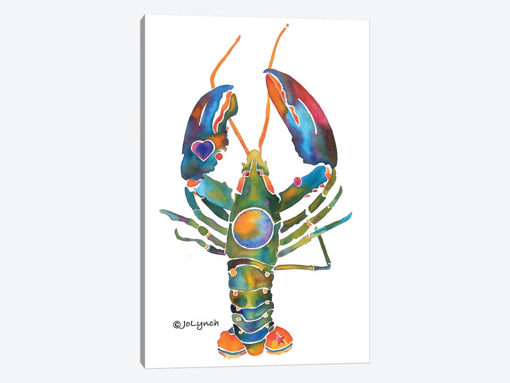 Lobster Bent Claws by Jo Lynch 1-piece Canvas Artwork