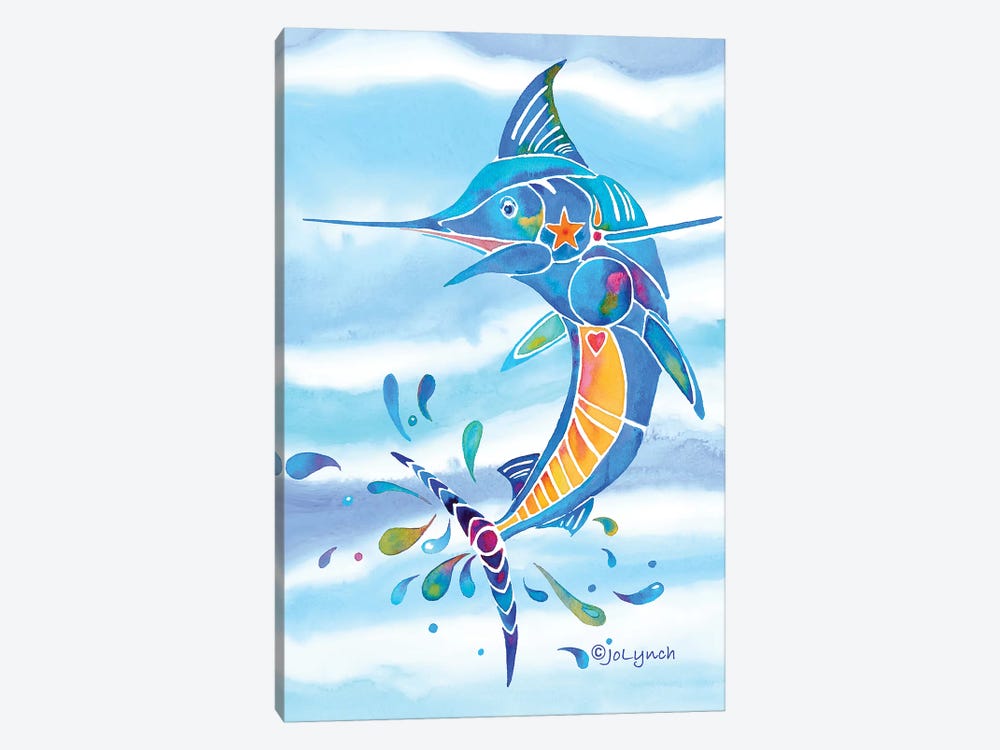 Marlin Fishing by Jo Lynch 1-piece Canvas Art Print