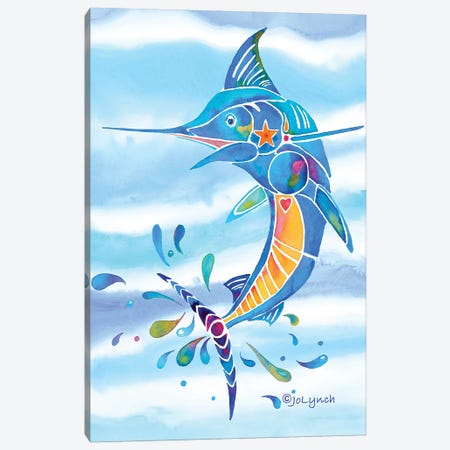 Marlin Fishing Canvas Print #JLY40} by Jo Lynch Art Print
