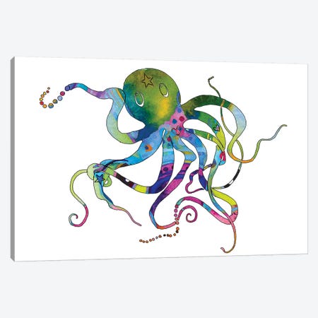 Octopus Canvas Print #JLY43} by Jo Lynch Canvas Art Print