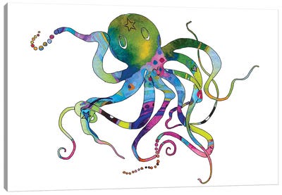 Octopus Canvas Art Print - Jo Lynch