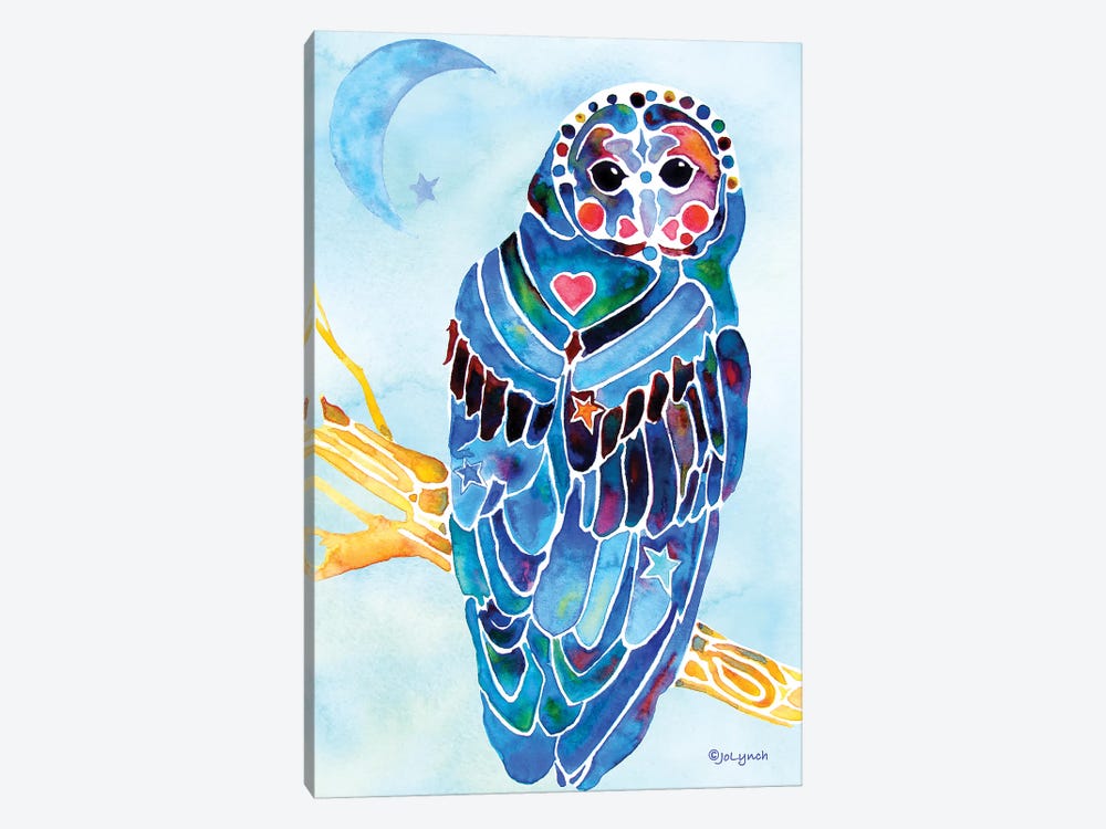 Owl Minocom by Jo Lynch 1-piece Canvas Art