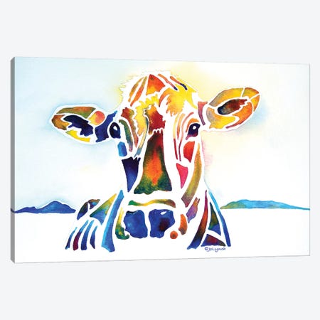 Placid Cow Farm Canvas Print #JLY49} by Jo Lynch Canvas Art Print