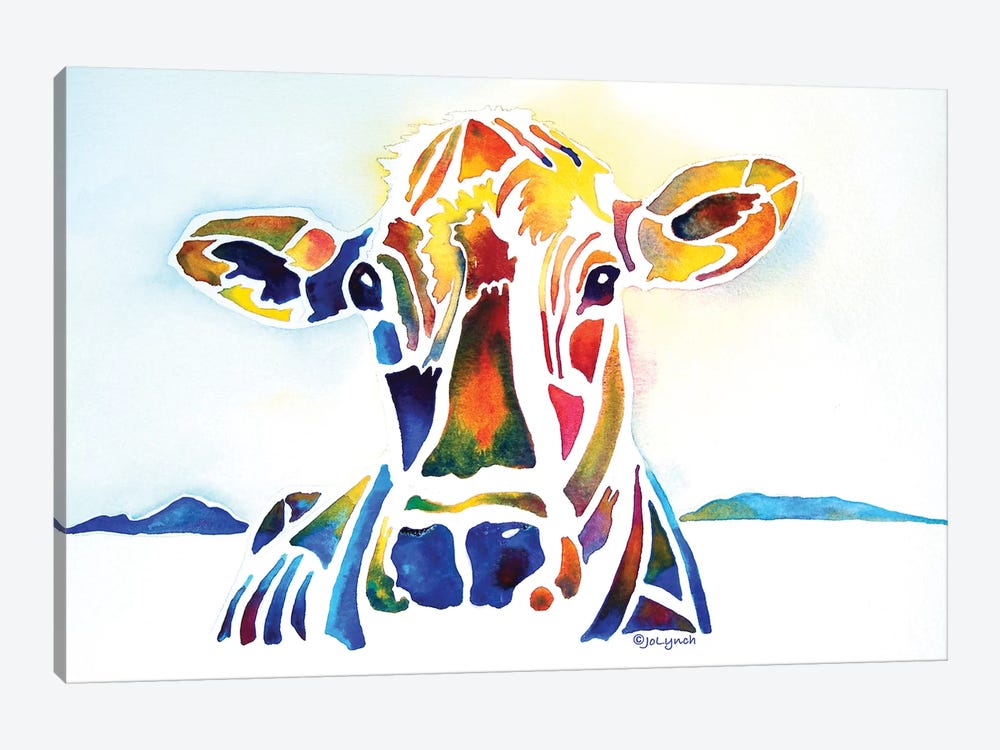 Placid Cow Farm by Jo Lynch 1-piece Canvas Art